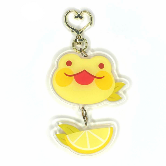 Lemon Frog Acrylic Keychain