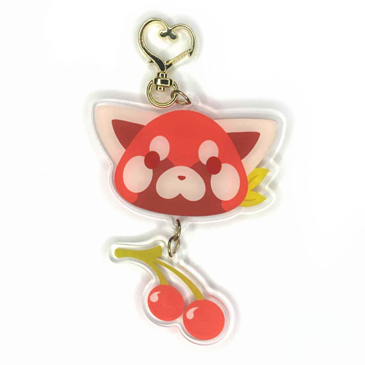 Cherry Red Panda Acrylic keychain