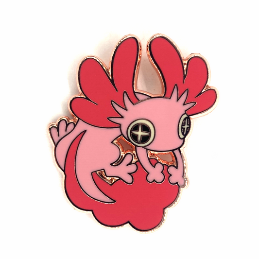 Axolotl Enamel Pin