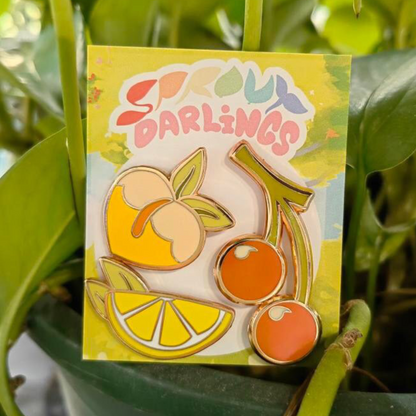 Fruit Enamel Pin Set