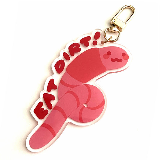 Worm Acrylic Keychain