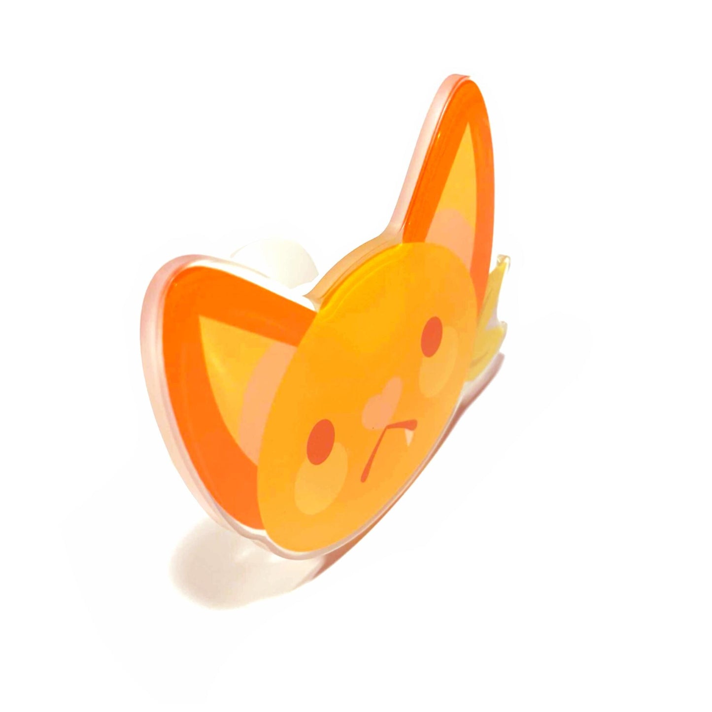 Peach Bat Acrylic Phone Grip