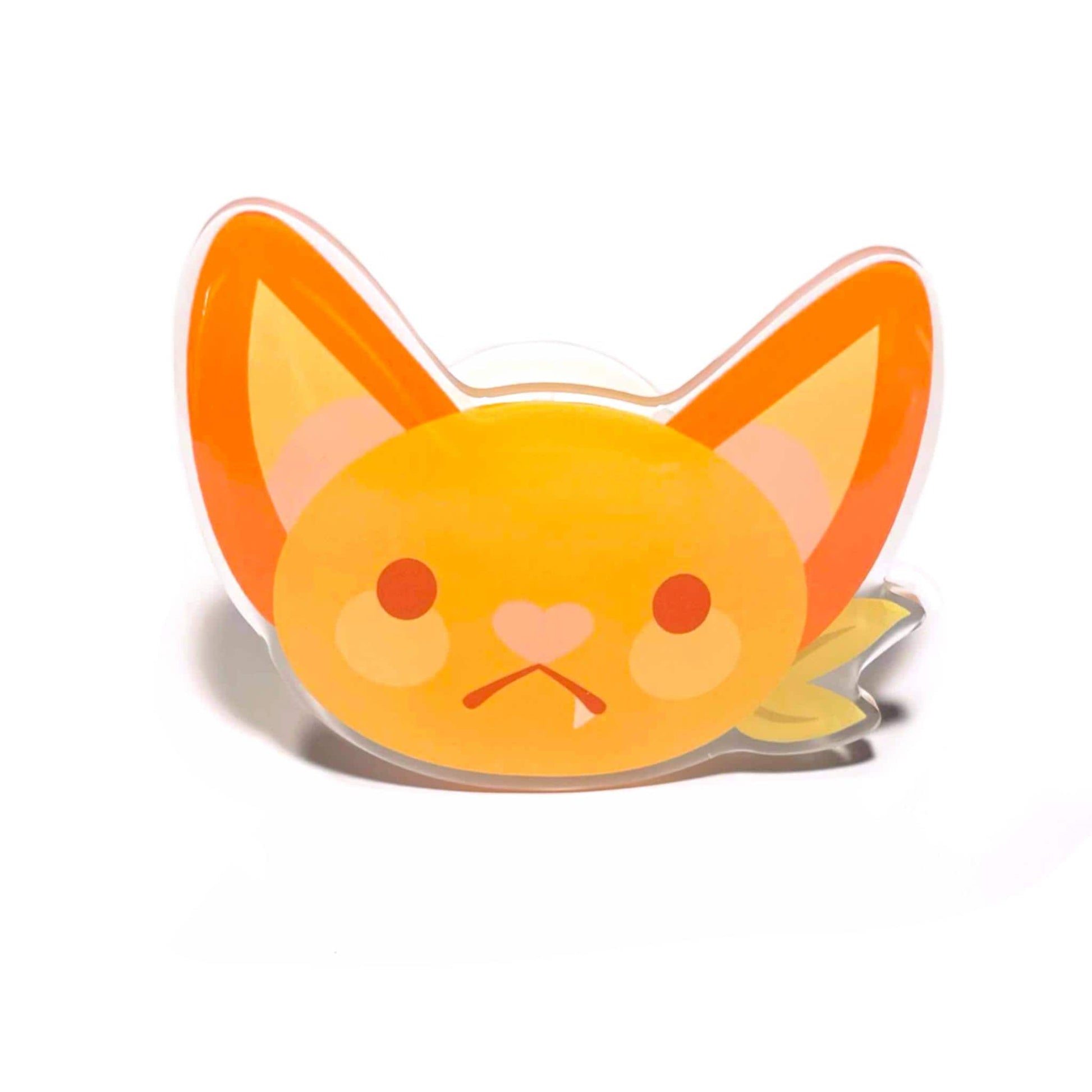 Peach Bat Acrylic Phone Grip