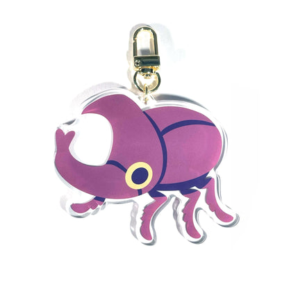 Rhino Beetle Acrylic Keychain